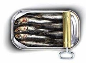 het bekende blikje met sardines